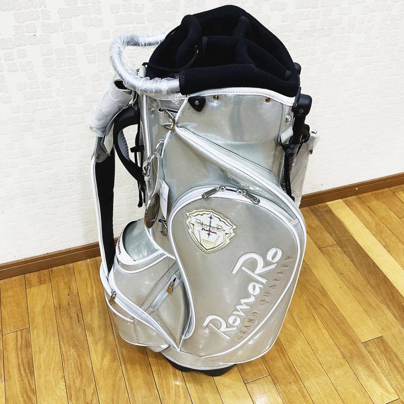 【Romaro】ロマロ　キャディバッグ　Premium Stand Bag　プレミアムスタンドバッグ　8.5型　シルバー・ホワイト