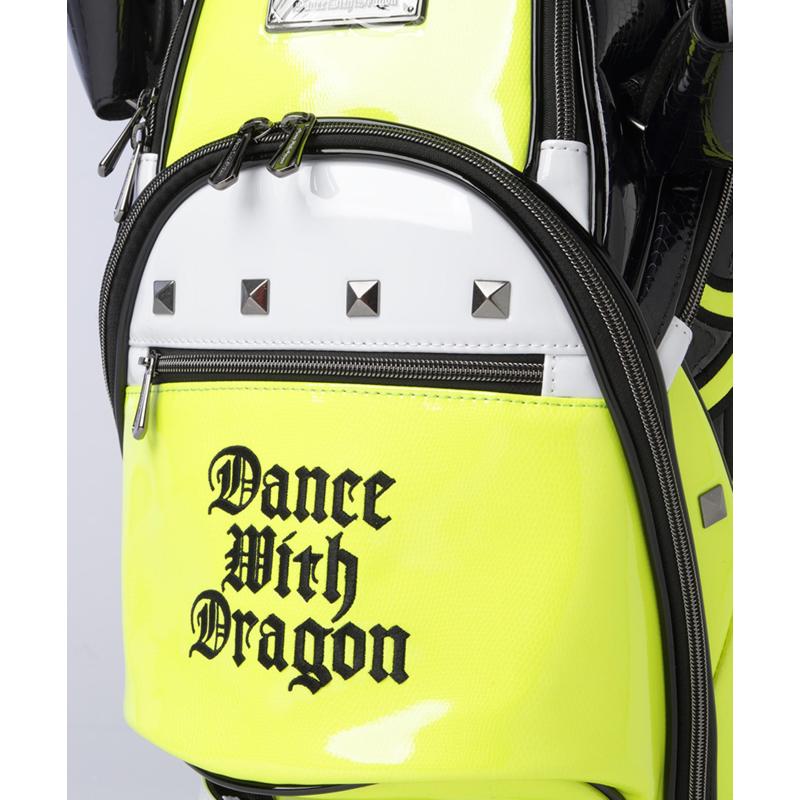 【DANCE WITH DRAGON】ダンスウィズドラゴン　キャディバッグ　3MATERIALSキャディ　ブラック　03-613020
