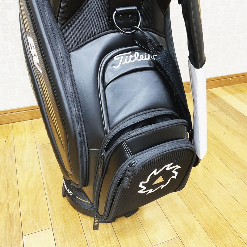 【TITLEIST】タイトリスト　キャディバッグ　 MID SIZE BAG　VOKEY　カート式　ブラック・ゴールド　9.5型　 TB20SF4-BV07【限定品】