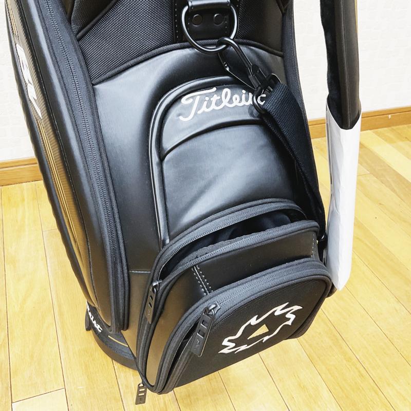 【TITLEIST】タイトリスト　キャディバッグ　 MID SIZE BAG　VOKEY　カート式　ブラック・ゴールド　9.5型　 TB20SF4-BV07【限定品】