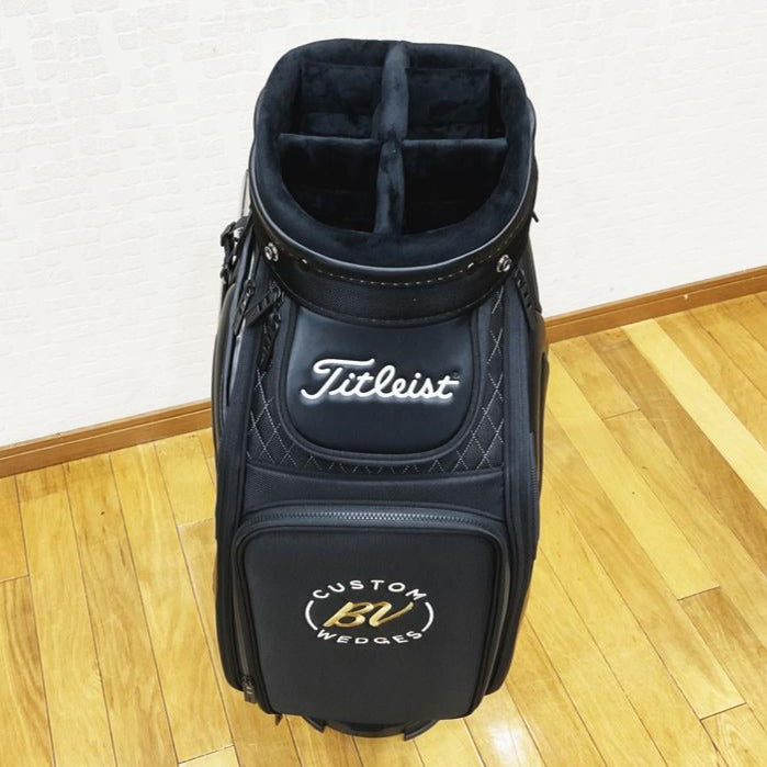 【TITLEIST】タイトリスト　キャディバッグ　 MID SIZE BAG　VOKEY　カート式　ブラック・ゴールド　9.5型　 TB20SF4-BV07【限定品】