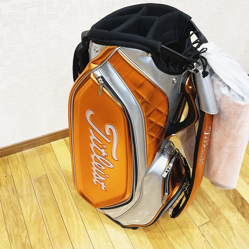 ｷｬﾃﾞｨﾊﾞｯｸﾞ　【TITLEIST】タイトリスト　キャディバッグ　CBSH11　9.5型　オレンジ・シルバー　ゴルフ用品,キャディバッグ,ゴルフバッグ,ゴルフグッズ,キャディバック,TITLEIST,タイトリスト,