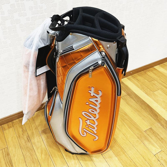 ｷｬﾃﾞｨﾊﾞｯｸﾞ　【TITLEIST】タイトリスト　キャディバッグ　CBSH11　9.5型　オレンジ・シルバー　ゴルフ用品,キャディバッグ,ゴルフバッグ,ゴルフグッズ,キャディバック,TITLEIST,タイトリスト,