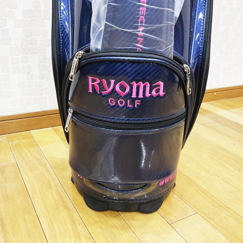 【RYOMA GOLF】リョーマゴルフ　キャディバッグ　RYOMA　エナメルタイプ　ネイビー　9.0型