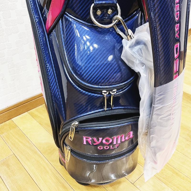 【RYOMA GOLF】リョーマゴルフ　キャディバッグ　RYOMA　エナメルタイプ　ネイビー　9.0型