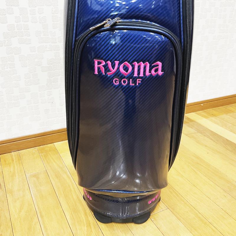 【RYOMA GOLF】リョーマゴルフ　キャディバッグ　RYOMA　エナメルタイプ　ネイビー　9.0型