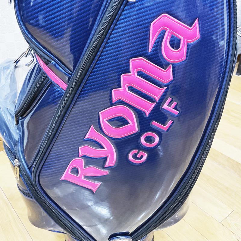 【RYOMA GOLF】リョーマゴルフ　キャディバッグ　RYOMA　エナメルタイプ　ネイビー　9.0型