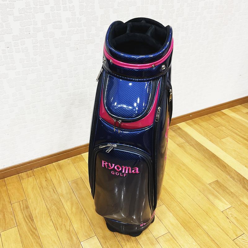 【RYOMA GOLF】リョーマゴルフ　キャディバッグ　RYOMA　エナメルタイプ　ネイビー　9.0型