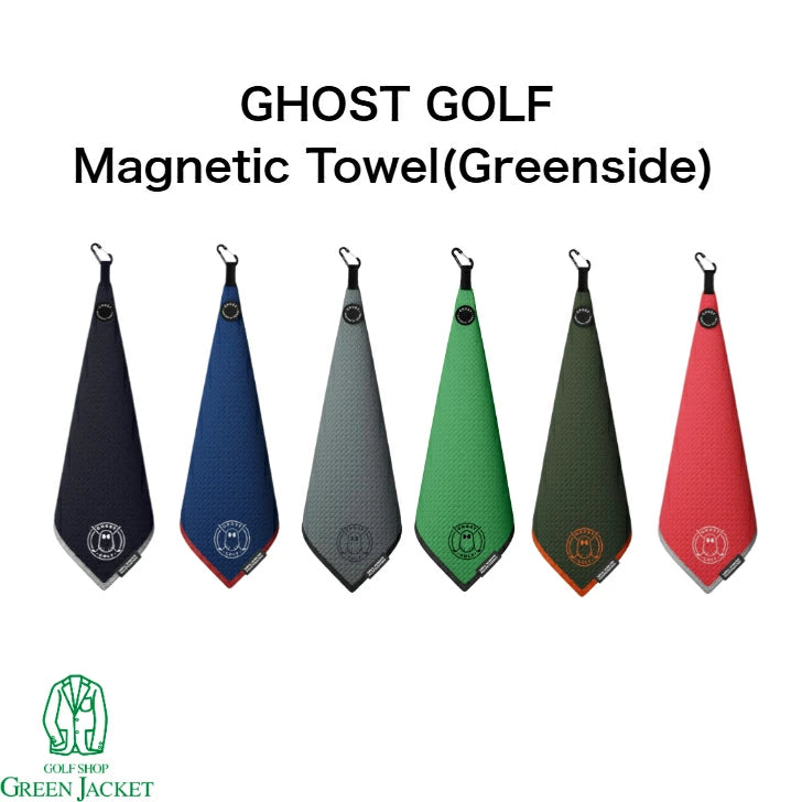 【GHOSTGOLF】ゴーストゴルフ　Magnetic Towel(Greenside)　ゴルフタオル　海外直輸入品